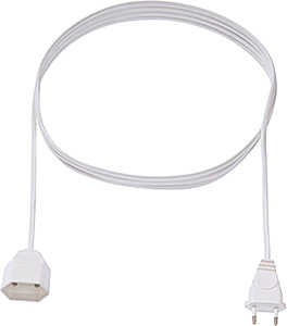 Verlängerung H03VVH2-F 2x0,75mm² L:3,0m ws CEE7/16