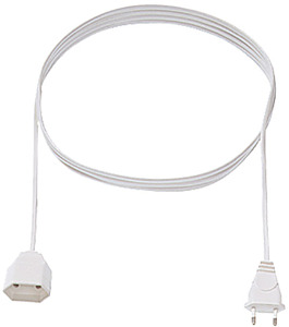 Verlängerung H03VVH2-F 2x0,75mm² L:5,0m ws CEE7/16