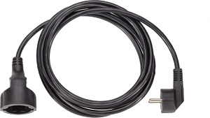 Verlängerung H05VV-F 3G1,50mm² sw 10m 3p.