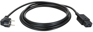 Zuleitung H05VV-F 3G1,5mm² sw 2,0m Typ 30/C19