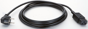 Zuleitung H05VV-F3G1,50mm² sw 3,0m CEE7/7/C19