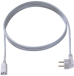 Zuleitung H05VV-F 3G1,0mm² gr 3,0m Typ 30/35 C13