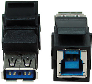 USB B/A 3.0 Keystone Modul sw