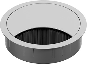 LOOP ROUND Kabeldurchf. D80mm weißaluminium RAL9006