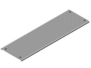 Kabelrinnendeckel mit Drehriegel ge Materialstärke 3,0 mm