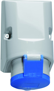CEE Wandsteckdose 4x16A 4-polig 9h IP44 230V