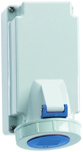 TE Wandsteckdose 16A 3-polig 230V 6H IP67