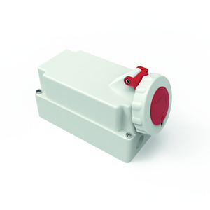TE Wandsteckdose 16A 4-polig 400V 6H IP67 170x90