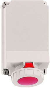 CEE Wandsteckdose 4x63A 4-polig 6h IP67 400V