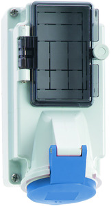 CEE Wandsteckdose 3x16A 3-polig 6h IP44 230V