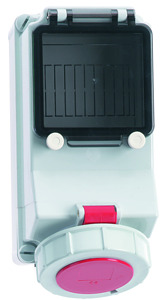 CEE Wandsteckdose 5x32A 5-polig 6h IP67 400V