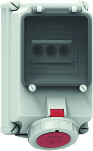 CEE Wandsteckdose 5x32A 5-polig 6h IP67 400V