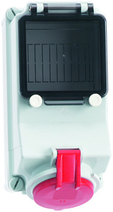 CEE Wandsteckdose 5x32A 5-polig 6h IP44 400V