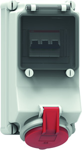 CEE Wandsteckdose 4x32A 4-polig 6h IP44 400V