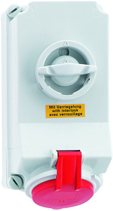 CEE-Wandsteckdose 16A 4-polig 6h IP44 400V