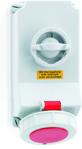 CEE-Wandsteckdose 16A 4-polig 6h IP67 400V