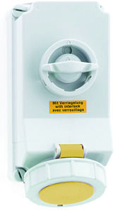 GT Wandsteckdose 32A 3-polig 110V 4H IP67