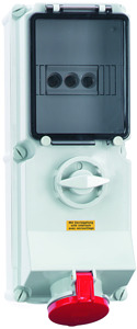CEE Wandsteckdose 5x32A 5-polig 6h IP44 400V