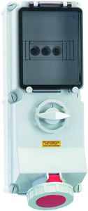 CEE Wandsteckdose 5x32A 5-polig 6h IP67 400V