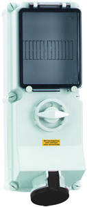CEE Wandsteckdose 4x32A 4-polig 7h IP44 500V