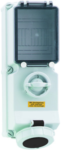 CEE Wandsteckdose 4x32A 4-polig 7h IP67 500V