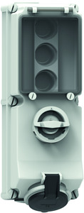 CEE Wandsteckdose 4x32A 4-polig 7h IP44 500V