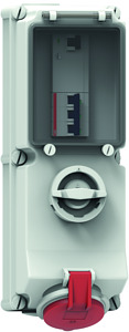 CEE-Wandsteckdose 32A 5-polig 6h IP44 400V