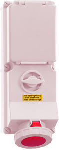 CEE Wandsteckdose 5x32A 5-polig 6h IP67 400V
