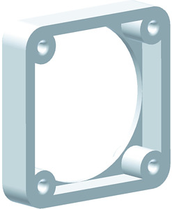 Montagerahmen Bohrlochabstand 52x52mm