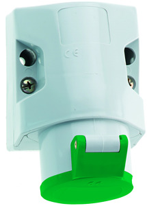 CEE Kleinsp.-Wandsteckdose 32A 2-polig 3h IP44 bis 50V 400Hz