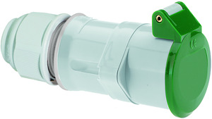 CEE-Kleinsp.-Kupplung 16A 2-polig 16A 3h IP44 bis 50V 400Hz