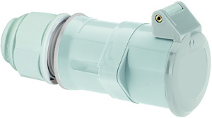 CEE-Kleinsp.-Kupplung 32A 2-polig 32A 12h IP44 42V 50-60Hz