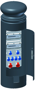 EAS-Elektroanschlusssäule 16A 3-/5-polig 230/400V anthrazit