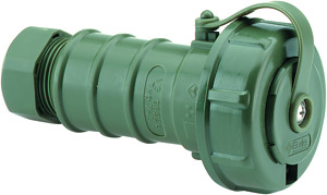 Schuko-Kupplung 16A IP68 230V mit Verschlusshaube