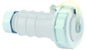 Schuko-Kupplung 16A 250V grau druckwasserdicht