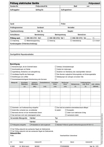 Prüfprotokoll für 0701/0702-Messung