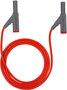 Messleitung SML 4 W 4 mm Weitersteckm.1 m rot