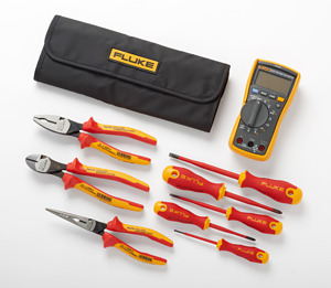 Elektriker-Multimeter Fluke 117 + Starter-Kit mit Handwerkzeugen (5