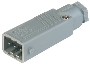 Leitungsstecker IP54 3pol.+ grau