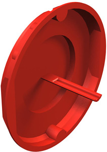 Signaldeckel 70mm rot