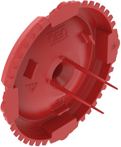 UP Signaldeckel für Unterputzdose Ø60mm signalrot
