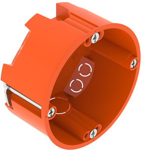 HW Gerätedose flache Bauform Ø68mm,H35mm orange