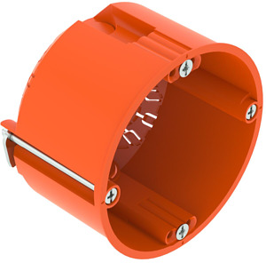 HW Gerätedose Ø68mm,H47mm orange