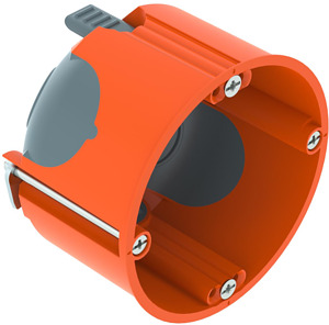 HW Gerätedose luftdicht Ø68mm,H47mm orange