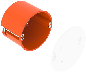 HW Gerätedose mit Deckel für CEE/PERILEX Ø74mm,H61mm orange
