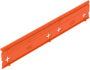 Bohrschablone 160x31x6 pastellorange