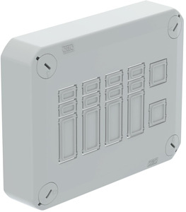 Deckel steckbar 150x116x39 für Abzweigkasten, unbestückt
