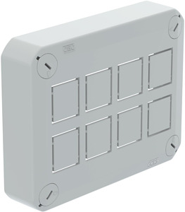 Deckel steckbar 150x116x39 für Abzweigkasten, unbestückt