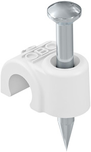 Iso-Nagel-Clips 7mm mit Nagel 2,0x35mm reinweiß
