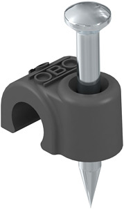 ISO-Nagel-Clip 12mm mit Nagel 2x35mm tiefschwarz